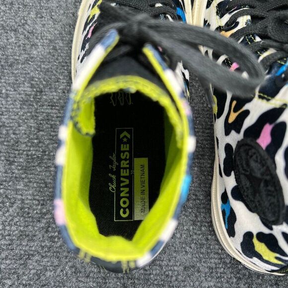 Converse Chuck 70 Hi Shoes Womens 9.5 Colorful Velvet Cheetah Print Chuck Taylor - Picture 10 of 14